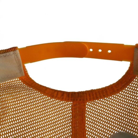 Reynolds Vintage Eagle Patch Trucker Snapback Hat Made in USA Green / Yellow - Picture 8 of 9